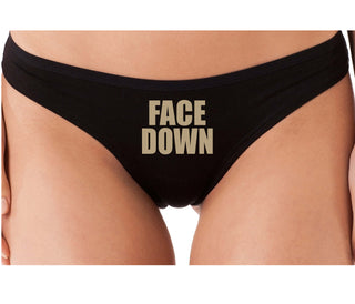 Face Down - Black Thong