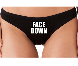 Face Down - Black Thong