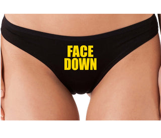 Face Down - Black Thong