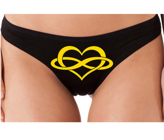 Polyamory Logo - Black Thong