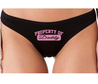 Property Of Daddy - Athletic Look - Black Thong