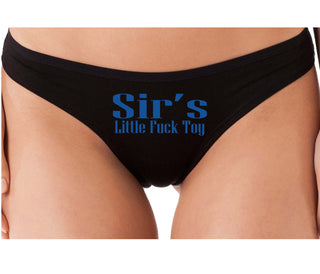 Sir's Little Fuck Toy - Black Thong