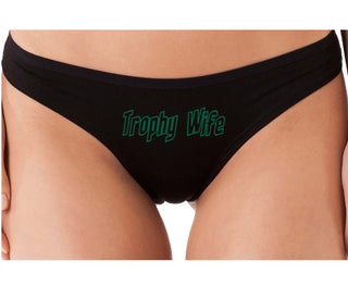 Trophy Wife - Black Thong