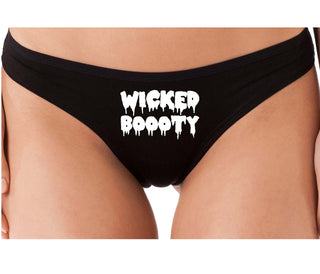 Wicked Boooty - Black Thong