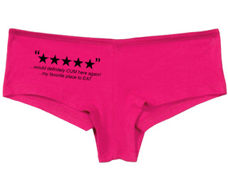 Five Star Review - Would Cum Again - Fuchsia Boy Short