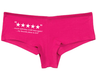 Five Star Review - Would Cum Again - Fuchsia Boy Short