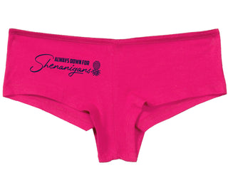 Always Down For Shenanigans - Fuchsia Boy Short