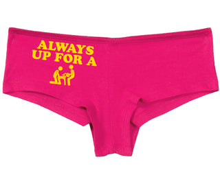 Always Up For A Threesome - Fuchsia Boyshort