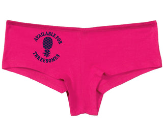 Available for Threesomes - Swinger Pineapple - Fuchsia Boyshort
