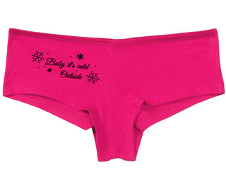Baby It's Cold Outside - Fuchsia Boy Short
