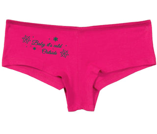 Baby It's Cold Outside - Fuchsia Boy Short