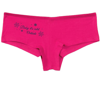 Baby It's Cold Outside - Fuchsia Boy Short