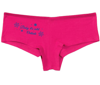 Baby It's Cold Outside - Fuchsia Boy Short