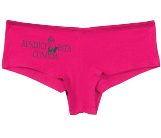 Bendice Esta Comida - Bless This Meal - Fuchsia Boy Short