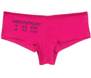 Chances Of Getting Lucky - More Wine - Fuchsia Boy Short