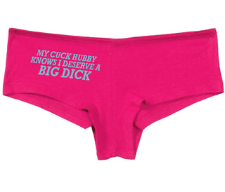 My Cuck Husband Knows I Deserve A Big Dick - Fuchsia Boy Short