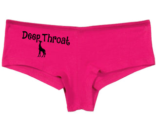Deepthroat - Funny Giraffe Logo - Fuchsia Boy Short