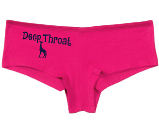 Deepthroat - Funny Giraffe Logo - Fuchsia Boy Short