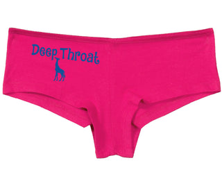 Deepthroat - Funny Giraffe Logo - Fuchsia Boy Short