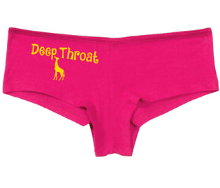 Deepthroat - Funny Giraffe Logo - Fuchsia Boy Short