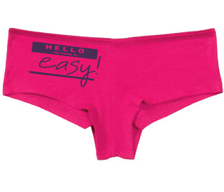 Hello My Name Is Easy - Fuchsia Boy Short