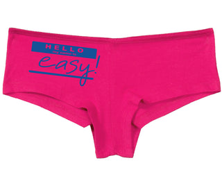 Hello My Name Is Easy - Fuchsia Boy Short