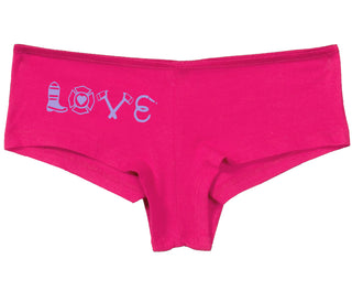 Love Fire Fighter - Fuchsia Boy Short