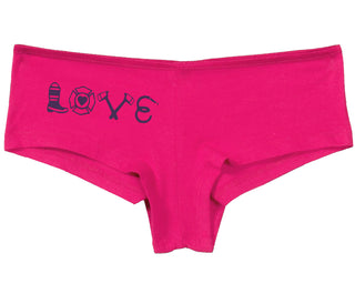 Love Fire Fighter - Fuchsia Boy Short