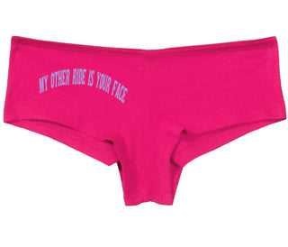 My Other Ride Is Your Face - Fuchsia Boy Short