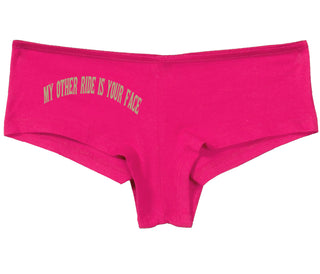 My Other Ride Is Your Face - Fuchsia Boy Short