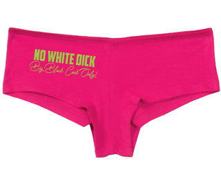 No White Dick - Big Black Cock Only - Fuchsia Boy Short
