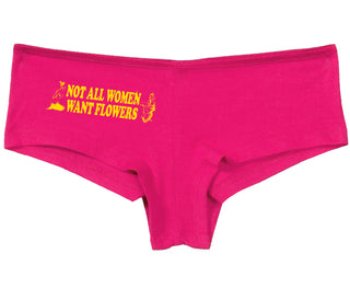 Not All Women Want Flowers - Fuchsia Boy Short
