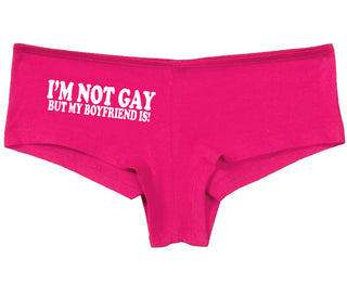 I'm Not Gay But My Boyfriend Is - Fuchsia Boy Short