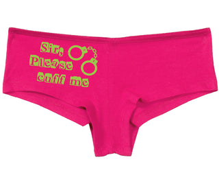 Sir Please Cuff Me - Fuchsia Boy Short
