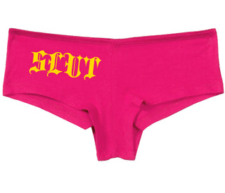 Slut - Goth Look - Fuchsia Boy Short