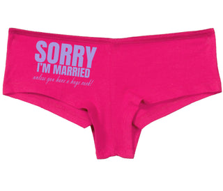 Sorry I'm Married Unless You Have A Huge Cock - Fuchsia Boy Short