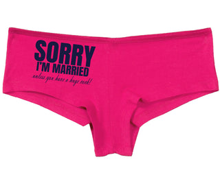 Sorry I'm Married Unless You Have A Huge Cock - Fuchsia Boy Short