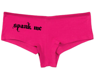 Spank Me - Goth Font - Fuchsia Boy Short