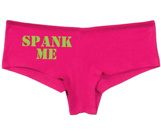 Spank Me. Stencil Design - Fuchsia Boy Short