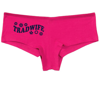 TradWife - Flower Design - Fuchsia Boy Short