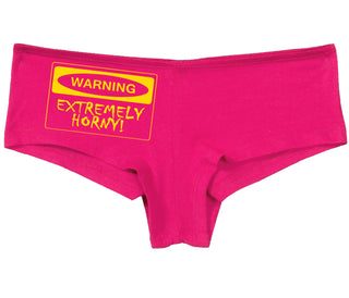 Warning Extremely Horny - Fuchsia Boy Short