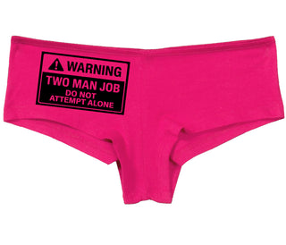 Warning Two Man Job - Fuchsia Boy Short