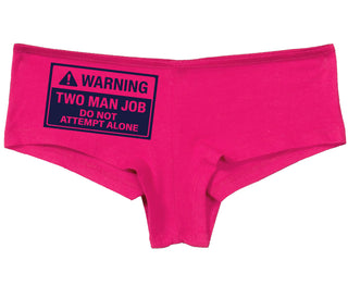 Warning Two Man Job - Fuchsia Boy Short