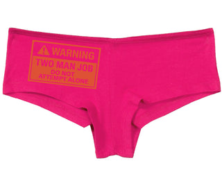 Warning Two Man Job - Fuchsia Boy Short
