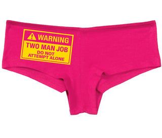 Warning Two Man Job - Fuchsia Boy Short