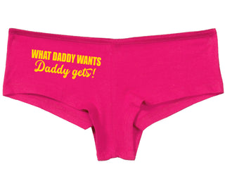 What Daddy Wants Daddy Gets - Fuchsia Boy Short