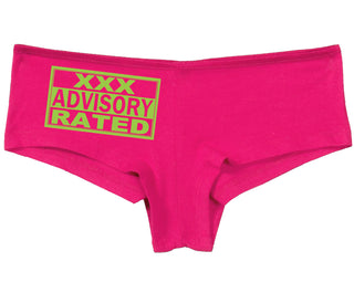 XXX Rated  Advisory Warning - Fuchsia Boy Short