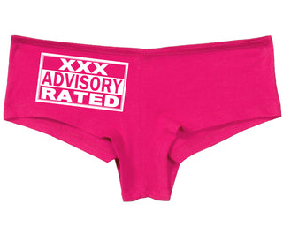 XXX Rated  Advisory Warning - Fuchsia Boy Short