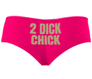 2 Dick Chick - Fuchsia Boyshort