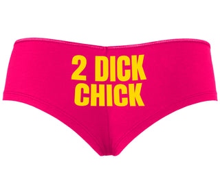 2 Dick Chick - Fuchsia Boyshort